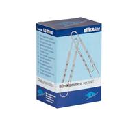 WEDO Lot de 100 trombones ondulés 77 mm galvanisés brillants
