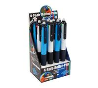WEDO® Lot de 12 stylos gel effaçables 4 couleurs - Couleurs d'écriture : noir, bleu, rouge, vert