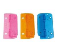 Wedo Perforateur de poche 67899 - 3 feuilles - Coloris assortis Bleu, Orange ou Vert