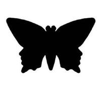 WEDO 168 124 Butterfly Perforateur déco, motif PAPILLON, Gris/Orange