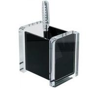 MGM Wedo Acryl Pot à crayons - Transparent/Noir