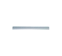 Wedo Règle 525331 en Aluminium avec Insert en Caoutchouc Antidérapant Argenté 30 Cm