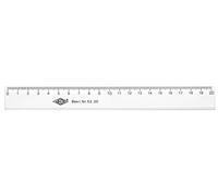 WEDO Règle plate plastique Transparente 20 cm