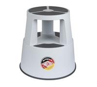Tabouret marchepied SuperStep, en plastique, gris clair