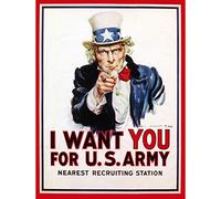 Wee Blue Coo Bumblebeaver War Propaganda Uncle Sam I Want You Iconic USA Vintage Poster Art Print Guerre La Propagande Oncle Les États-Unis d'Amérique Ancien Affiche Impression d'art