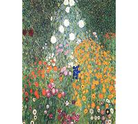 Wee Blue Coo Gustav Klimt Flower Garden 1907 Old Master Painting Wall Art Print Mur Décor 30 x 41 cm