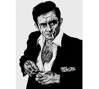 Wee Blue Coo Johnny Cash Tattoo Inkons Wayne Maguire Impression Murale Non Encadrée
