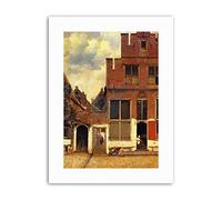 Wee Blue Coo Vermeer Little Street Old Master Canvas Art Prints