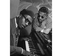 Wee Blue Coo Vintage Music Jazz Legend Thelonious Monk Piano Wall Art Print Mur Décor 30 x 41 cm