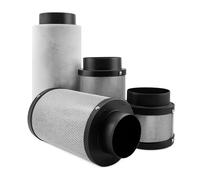 Weedness Airontek Filtre à Charbon Actif Croissance 300 m³/h 125 mm 25 cm - Anti Odeur Ventilation Filtre à Odeur Extraction Culture intérieure extérieure