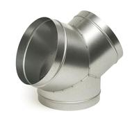 Weedness Connecteur Y 100 mm métal pour aspiration ventilateur de culture conduit filtre à charbon