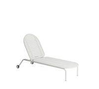 Petite Friture - Transat inclinable à roulettes Blanc