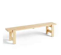 HAY Banc Weekday 190x32 cm pin laqué Natural