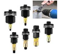 WEFHEF 6 Pcs Ensemble de Écrous à Riveter M3/M4/M5/M6/M8/M10, Écrous à Tête de Rivet à Main Pneumatique en Acier au Carbone, Têtes de Riveteuse Manuelle, pour Réparation Assemblage Tôles Métalliques