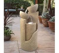 Wehmann FONTAINE SOLAIRE FONTAINE SOLAIRE DUBAI jardin fontaine cascade Set complet pour jardin et terrasse jour et nuit ! ✔ NEUF