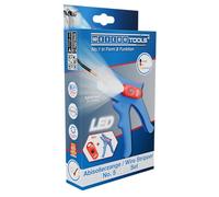 WEICON Pince à dénuder No. 5 Kit LED, dénudage précis de 0,2 à 6 mm², LED avec 3 niveaux de luminosité, pour les zones de travail sombres