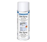 WEICON Spray Zinc Spécial Clair 400 ml ; Peinture antirouille pour surfaces métalliques ; adapté au galvanisé à chaud frais