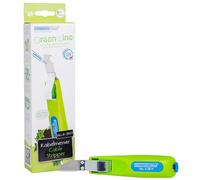 WEICON TOOLS Couteau pour câbles No. 4-28 H Green Line | matières premières durables | plage de travail 4-28 mm | lame à crochet incluse