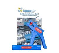 WEICON TOOLS Set d'installation électrique 3 avec pince à dénuder et décapsuleur de câble coaxial