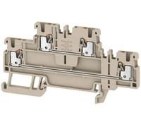 Weidmüller 2469370000 Bloc de jonction traversant à 2 étages 3.50 mm ressort de traction beige 50 pc(s)