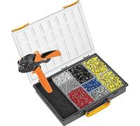 Weidmüller 485803 PZ 6roto L RC Kit de traitement du câble avec pince à sertir et embouts de câble dans différentes tailles et couleurs avec mallette en plastique