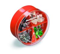 Weidmüller 9025400000 Assortiment d'embouts simples 4 mm², 6 mm², 10 mm², 16 mm² partiellement isolé gris, jaune, rouge, bleu 100