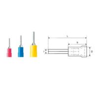 Weidmüller 9200480000 Cosse à embout 4 mm² 6 mm² partiellement isolé jaune 100 pc(s)