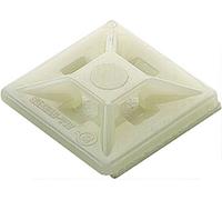 Weidmüller CBH 19/19 NATUR Embase de fixation serre-câble 1289200000 Plage de Ø du faisceau 8 mm (max) 4 voies naturel 100 pc(s)