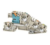 Weidmüller Lot de 50 bornes d'installation AITB 2.5 BB NDT-L-PE 2668950000 Beige