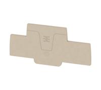 Weidmüller Flasque de fermeture AEP 2T 2,5 beige 1547690000 20 pièces