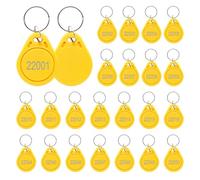 Weigand Prox Lot de 50 porte-clés de proximité 26 bits compatibles avec les lecteurs de format ISOProx 1386 1326 H10301 Jaune