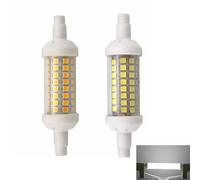 WeiHong R7S LED-Leuchtmittel 135mm 118mm 78mm LED Stablampe mit R7s Sockel 6W 9W 10W 12W Keramische R7S Linear Tube Licht AC 220-240V 2er Pack (weiß, 78mm 6W) …
