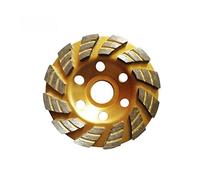 WEIJICUI Disque Poncage Beton, Disque Diamant, 1/2 pc Diamant meulage Bois Sculpture Disque Roue Disque Bol Forme meulage Tasse béton Granit Pierre céramique Disque de Coupe Outil(1pcs Yellow)