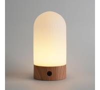 WEILAILUX Lampe de douche à piles étanche, petite lampe de table portable sans fil rechargeable, lumière d'ambiance tactile à intensité variable pour maison/terrasse/salle à manger/extérieur (grain de
