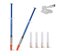 WEILAOK Colle Conductrice, Colle Conductrice Electrique, Peinture Conductrice, Colle Contact Electrique Conductrice pour Circuit Imprimé, Réparer les Claviers, 0.3ml - 2 Pièces