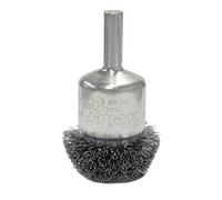 Weiler 10035 Brosse à bout de fil évasé à sertir circulaire 1-1/4", 0,2 cm