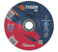 Weiler Tiger 57045 Lot de 25 roues de coupe 15,2 cm, 0,1 cm d'épaisseur, type 27, A60T, 7/8" A.H