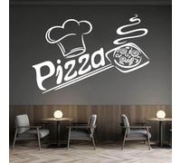 WEIMEIJIE Pizzeria restaurant vinyle sticker mural cuisine vitrine vitrine sticker murale 62x42 cm