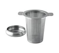 Weis 13667 Tamis à Infuser avec Bac d'Egouttage Acier Inoxydable Argent 8 x 10 x 8,5 cm