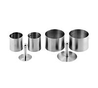 Weis 14156 Moules Ronde à Dessert Acier Inoxydable Argent 9 x 8 x 8 cm