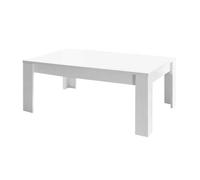WEISS - Table Basse Rectangulaire Blanc Laqué Brillant