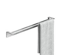 WEISSENSTEIN Porte Serviettes Mural Adhésif Argent INOX - 60 cm - Séchoir Serviettes Barre sans Perçage - Salle de Bains