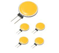 WeiXuan Ampoule LED G4 Disc COB AC/DC 12V 3W Bi-pin Marine Camper RV Light Lamp 180 Degree Cold Warm White Replace 30W Halogen Lamp, Pack 5