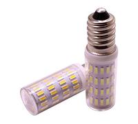 WeiXuan E14 Mini ampoule DEL à lampe de maïs, 3W 12V 24V, Tension de sécurité, remplace la lampe halogène 30W, SMD 4014 300 lumens, Blanc, paquet de 2