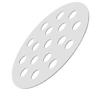 WEKAMOS Grille de Cuisson Ronde 145mm en Fer, Séparation Charbon, Argenté | Plaque Chauffante pour Barbecue au Charbon de Bois, Fond de Barbecue pour Camping, Bac pour Bbq