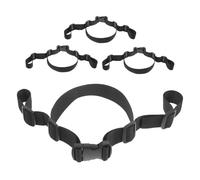 WEKAMOS Lot De 4 Sangles Pour Poussette Chaise Haute Chaise Enfant Harnais Universel Sangle De Rechange Pour Haute De Sécurité Noire