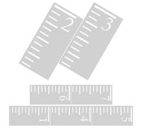 WEKAMOS Pochoir Plastique Blanc 7 Pièces pour Règle de Mesure de Tableau, Échelle de Hauteur Précise et Réutilisable, Décoration Murale pour Garçon et Filles et Activités D'apprentissage