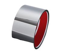 WEKONUMEX Cache-Pieds en Acier Inoxydable, Plinthe autocollante en Acier Inoxydable, Rouleau de 6 à 10 cm x 5 m, for Mur, Porte, Armoire, Multicolore(Mirror Sliver,10cm 1 roll-5m)