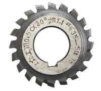 WEKOW 1PCS Module 0.5 PA20 Alésage 16mm # 1-8 HSS Involute Gear Fraise (#6)
