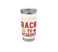 Welcome Back to School Bus Driver First Day Of School Gobelet isotherme en acier inoxydable double paroi